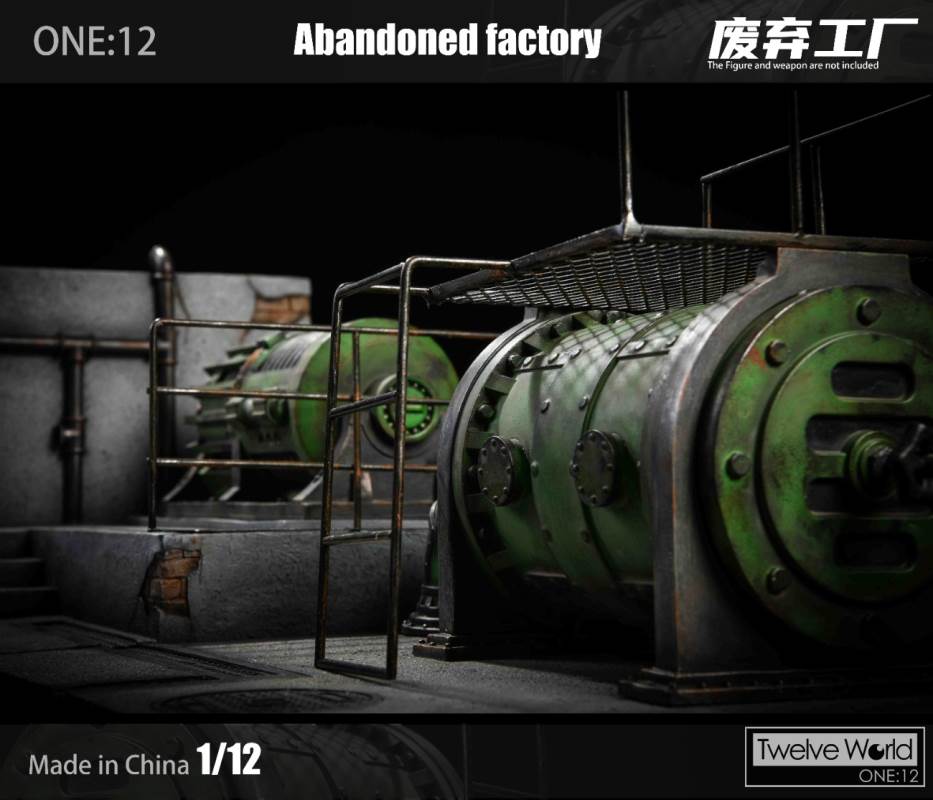 1/12 abandoned factory scene platform