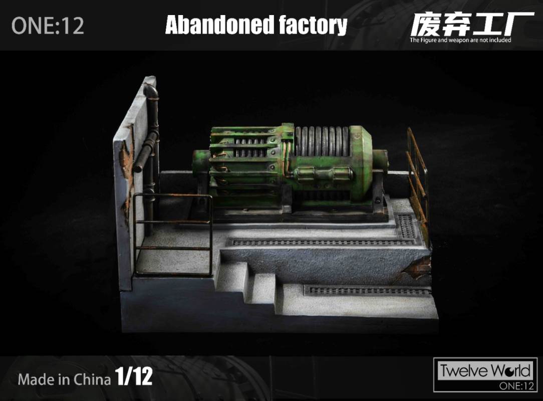 1/12 abandoned factory scene platform