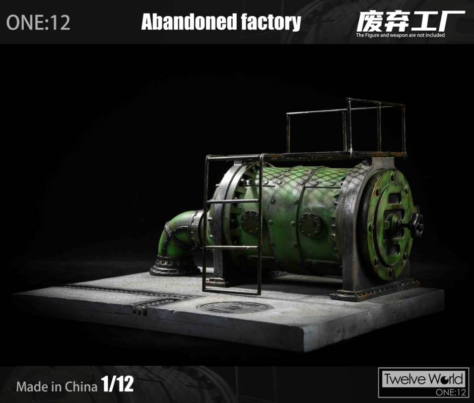1/12 abandoned factory scene platform