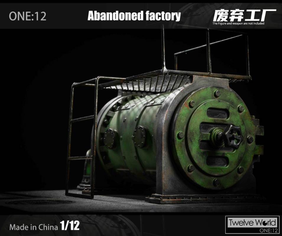 1/12 abandoned factory scene platform