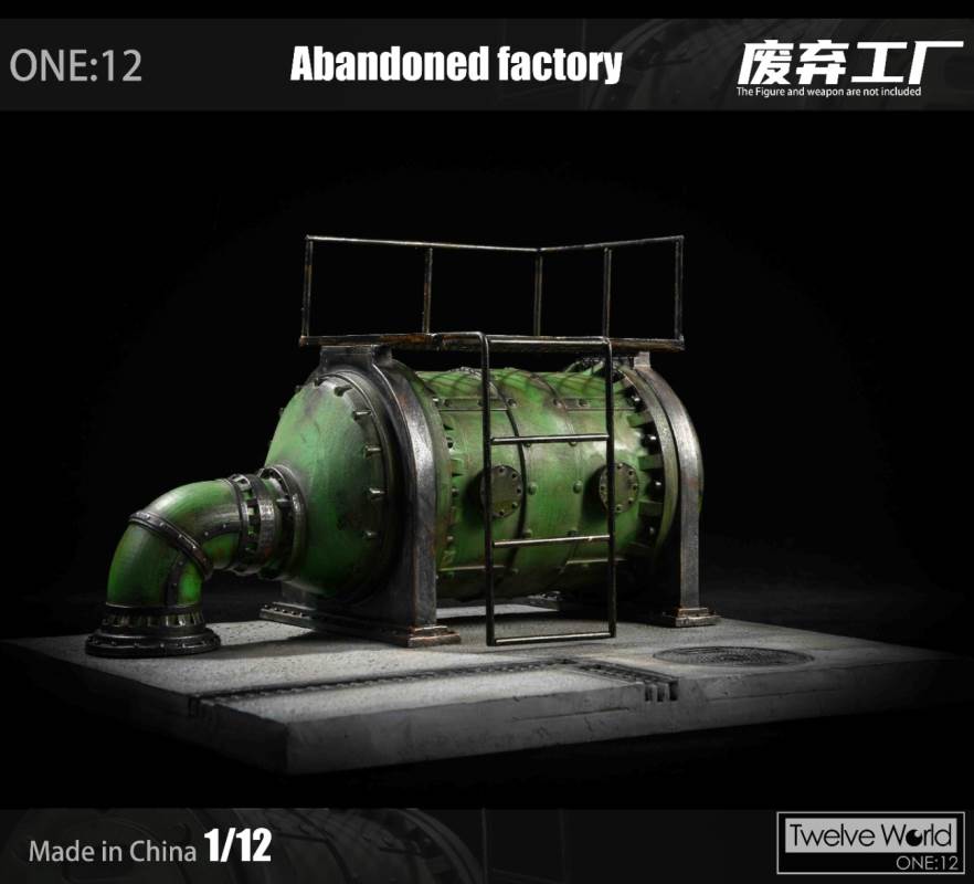 1/12 abandoned factory scene platform