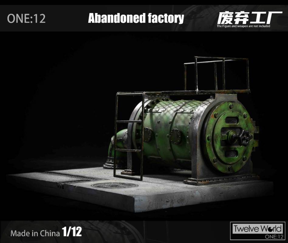 1/12 abandoned factory scene platform