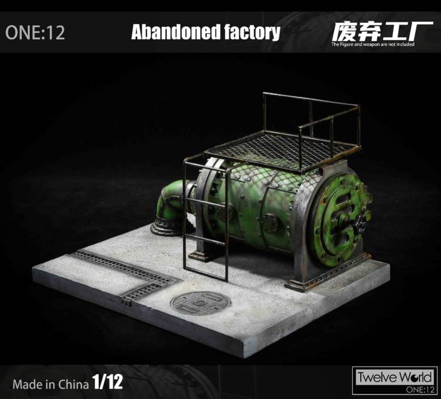 1/12 abandoned factory scene platform