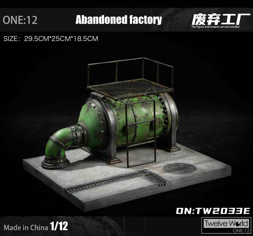1/12 abandoned factory scene platform