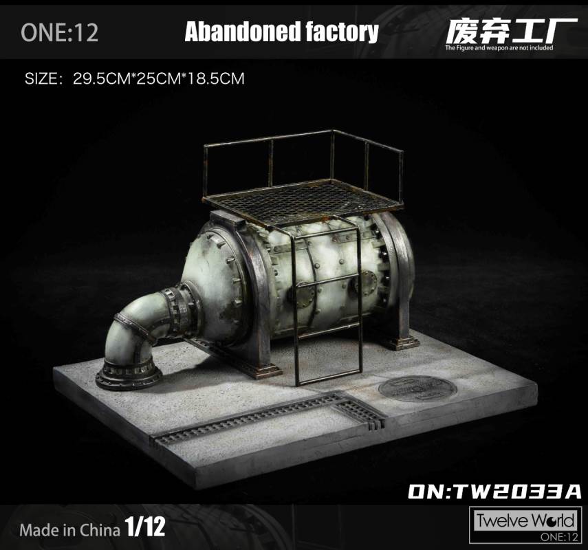 1/12 abandoned factory scene platform