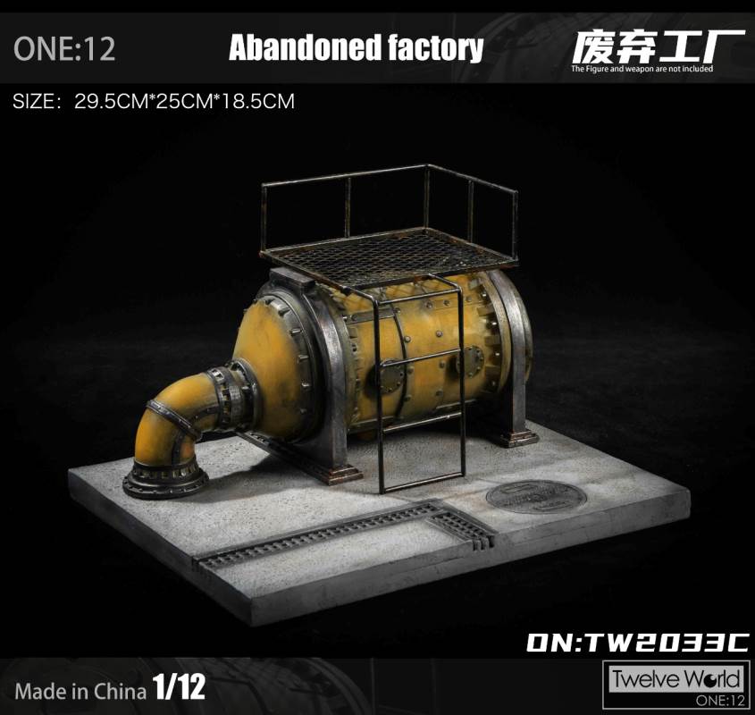 1/12 abandoned factory scene platform
