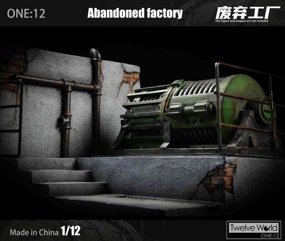 1/12 abandoned factory scene platform