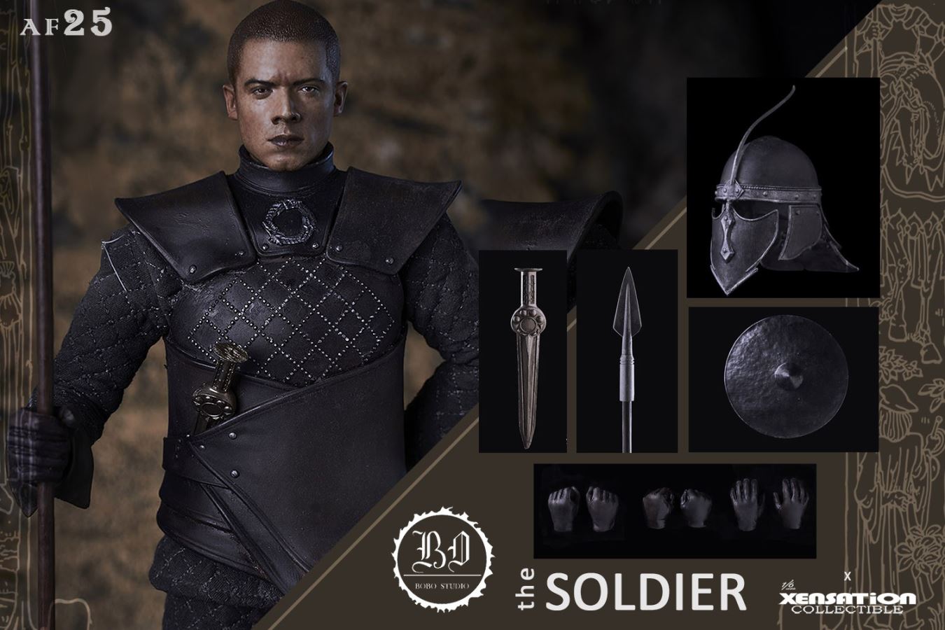 1/6 Grey Worm Soldier Collectible Doll (AF25)