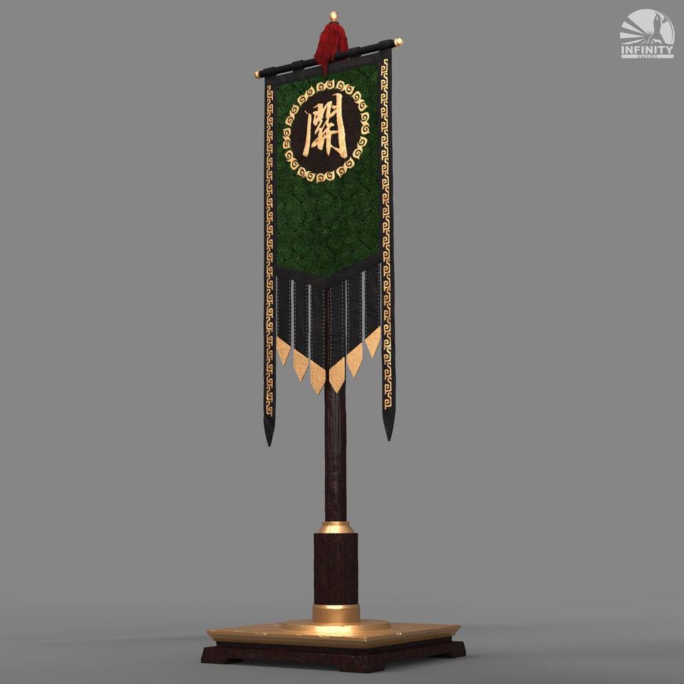 Three Kingdoms Guan Yu War Banner Gift Pack