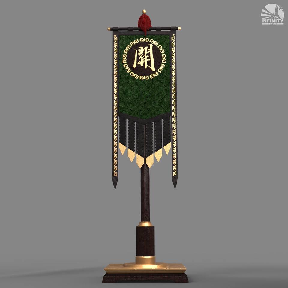 Three Kingdoms Guan Yu War Banner Gift Pack