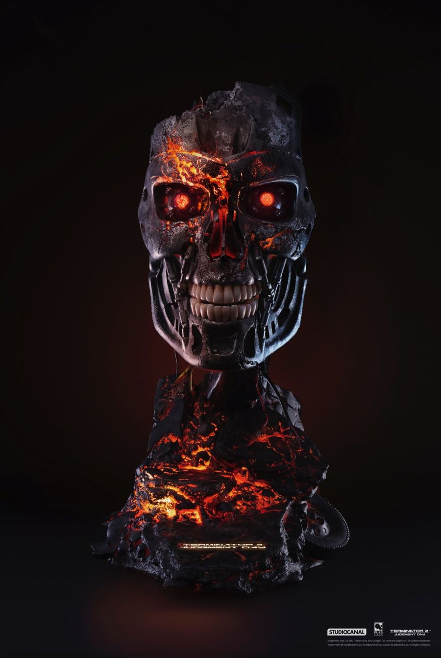 TERMINATOR 2 BATTLE DAMAGED T-800 ART MASK - EXCLUSIVE EDITION