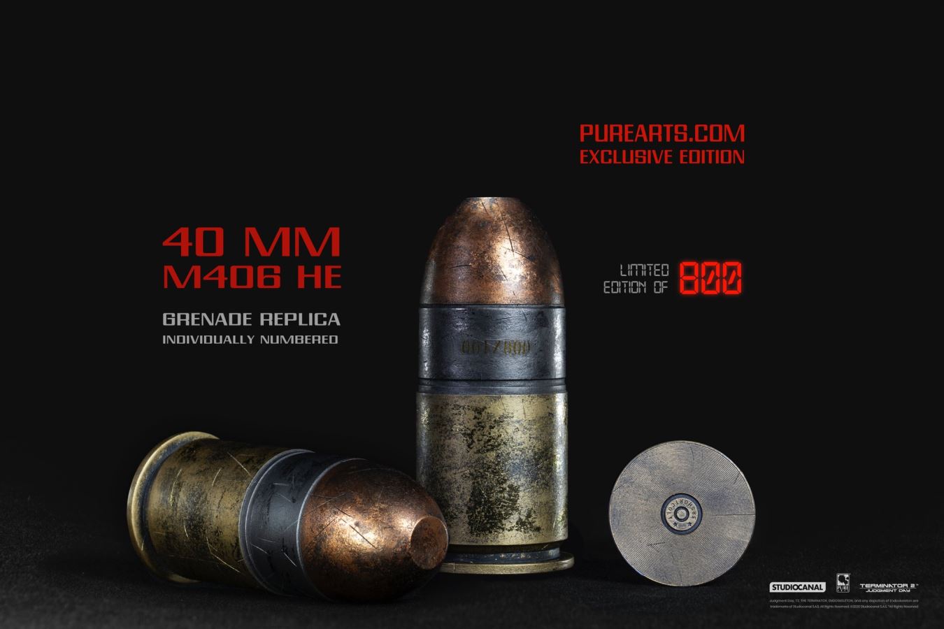 TERMINATOR 2 BATTLE DAMAGED T-800 ART MASK - EXCLUSIVE EDITION