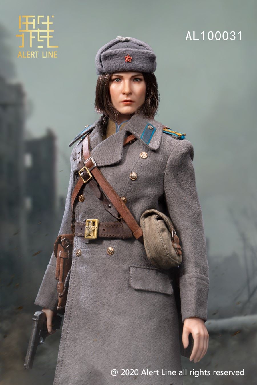 1/6 WWII Soviet female medical soldier