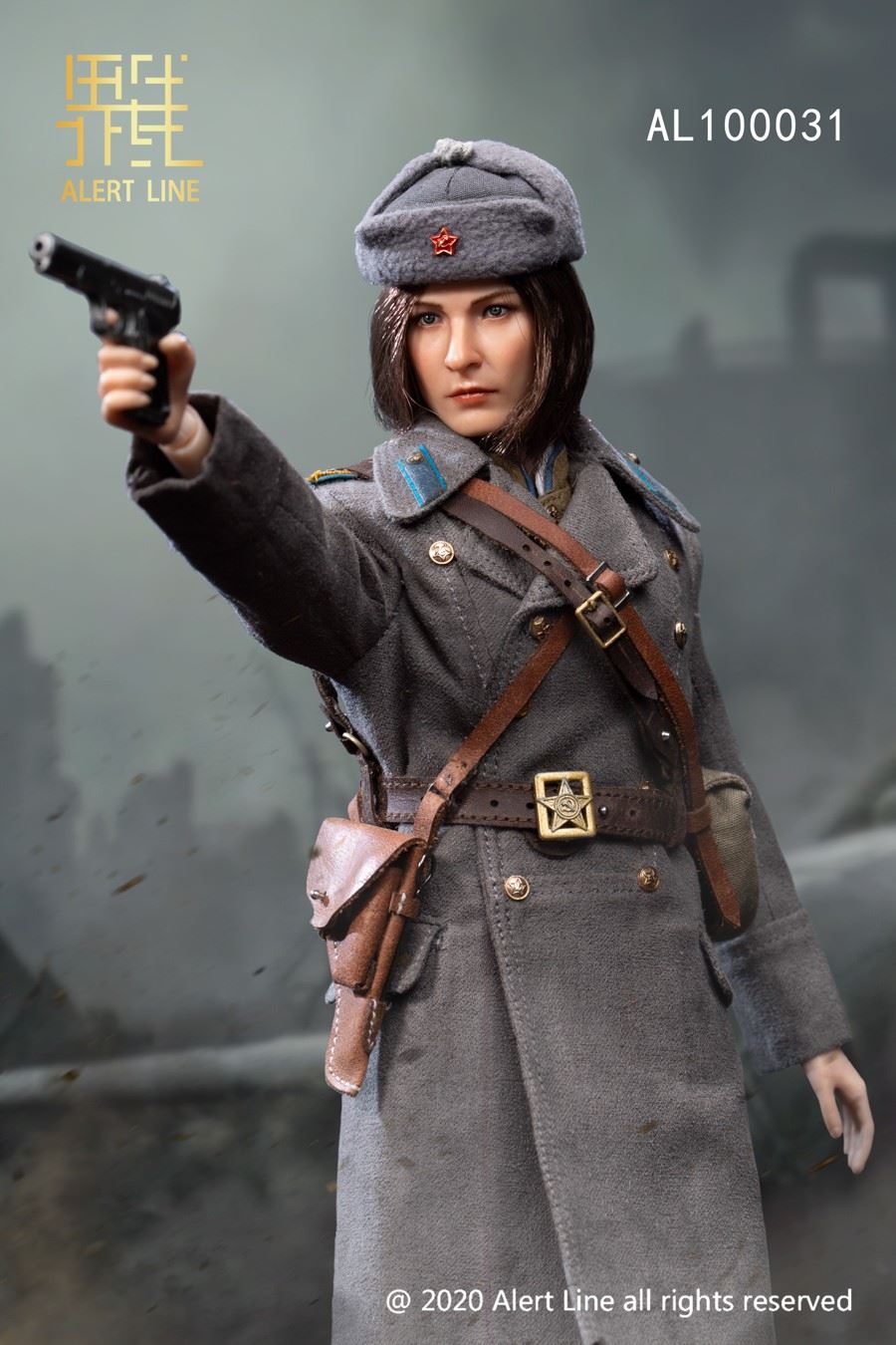 1/6 WWII Soviet female medical soldier