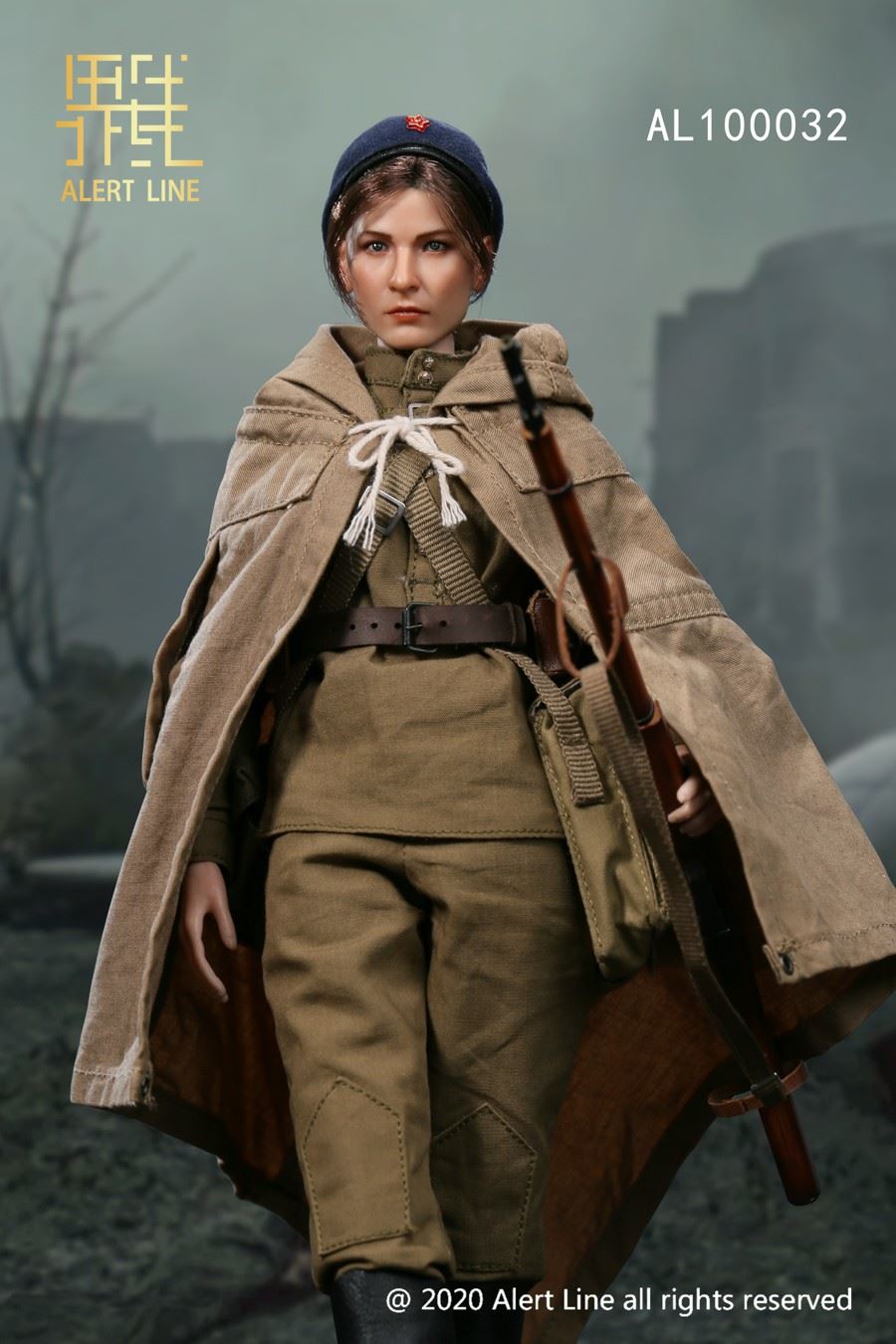 1/6 WWII Soviet female medical soldier