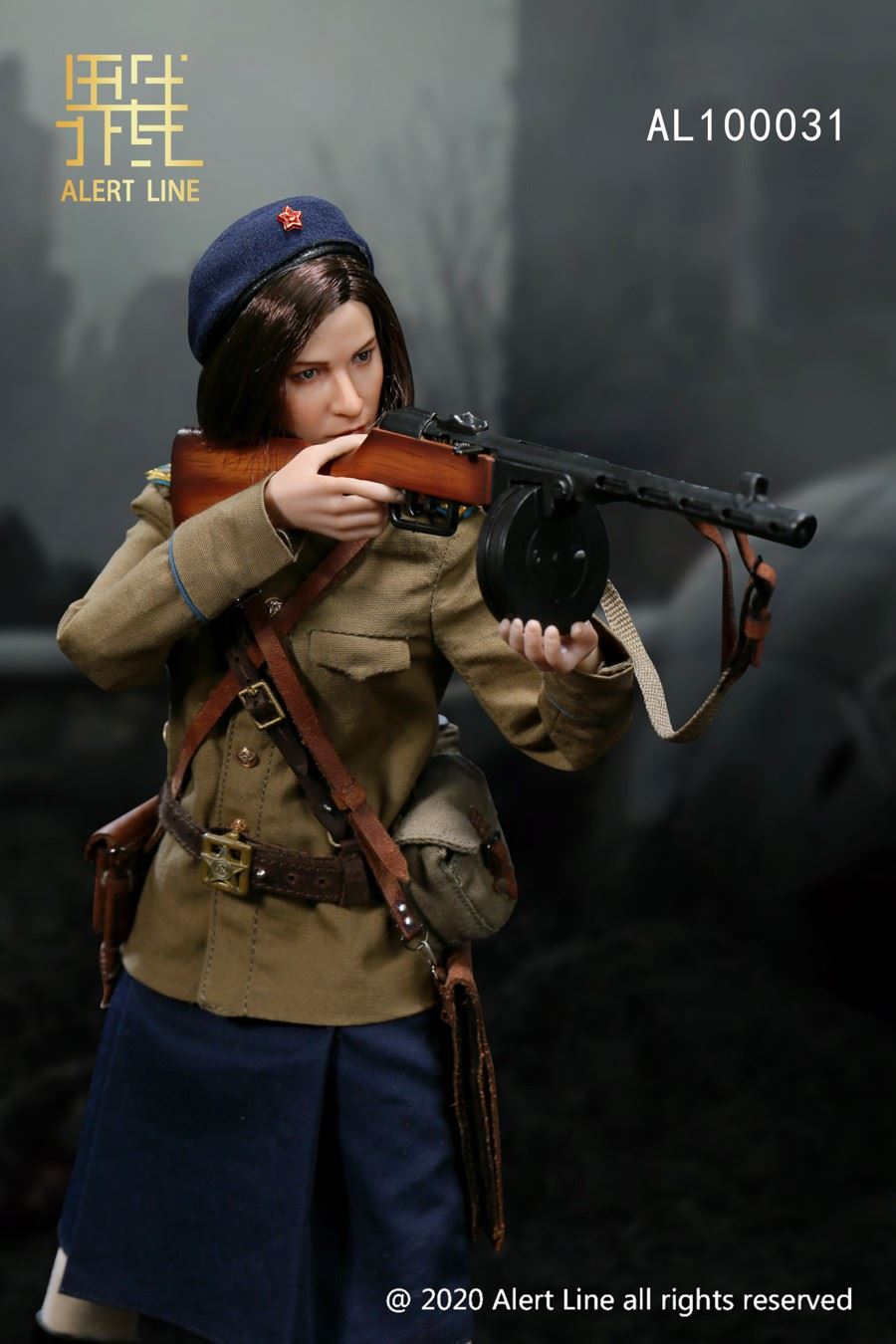 1/6 WWII Soviet female medical soldier