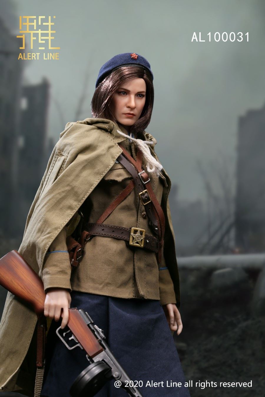 1/6 WWII Soviet female medical soldier