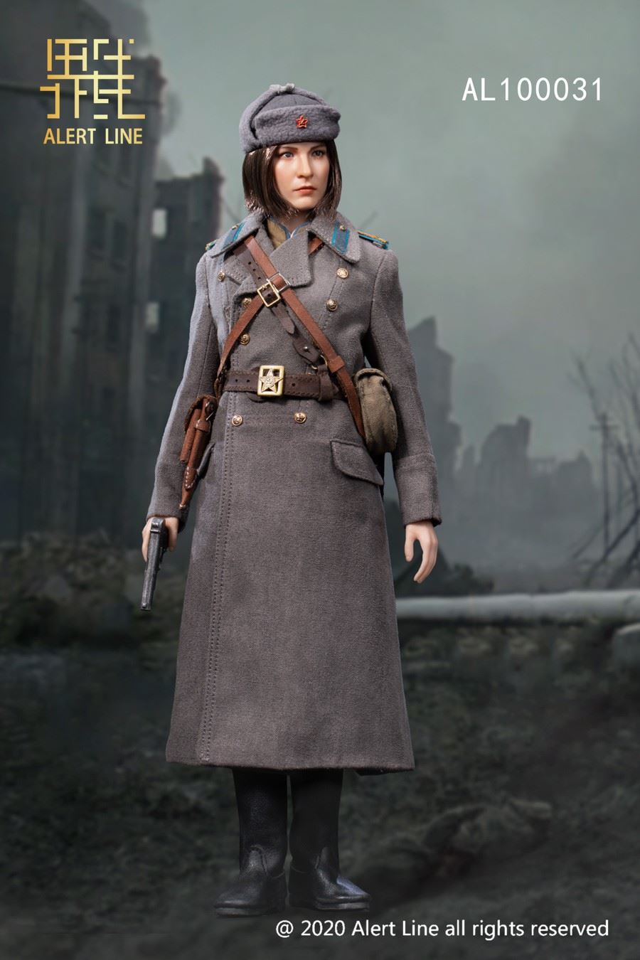 1/6 WWII Soviet female medical soldier