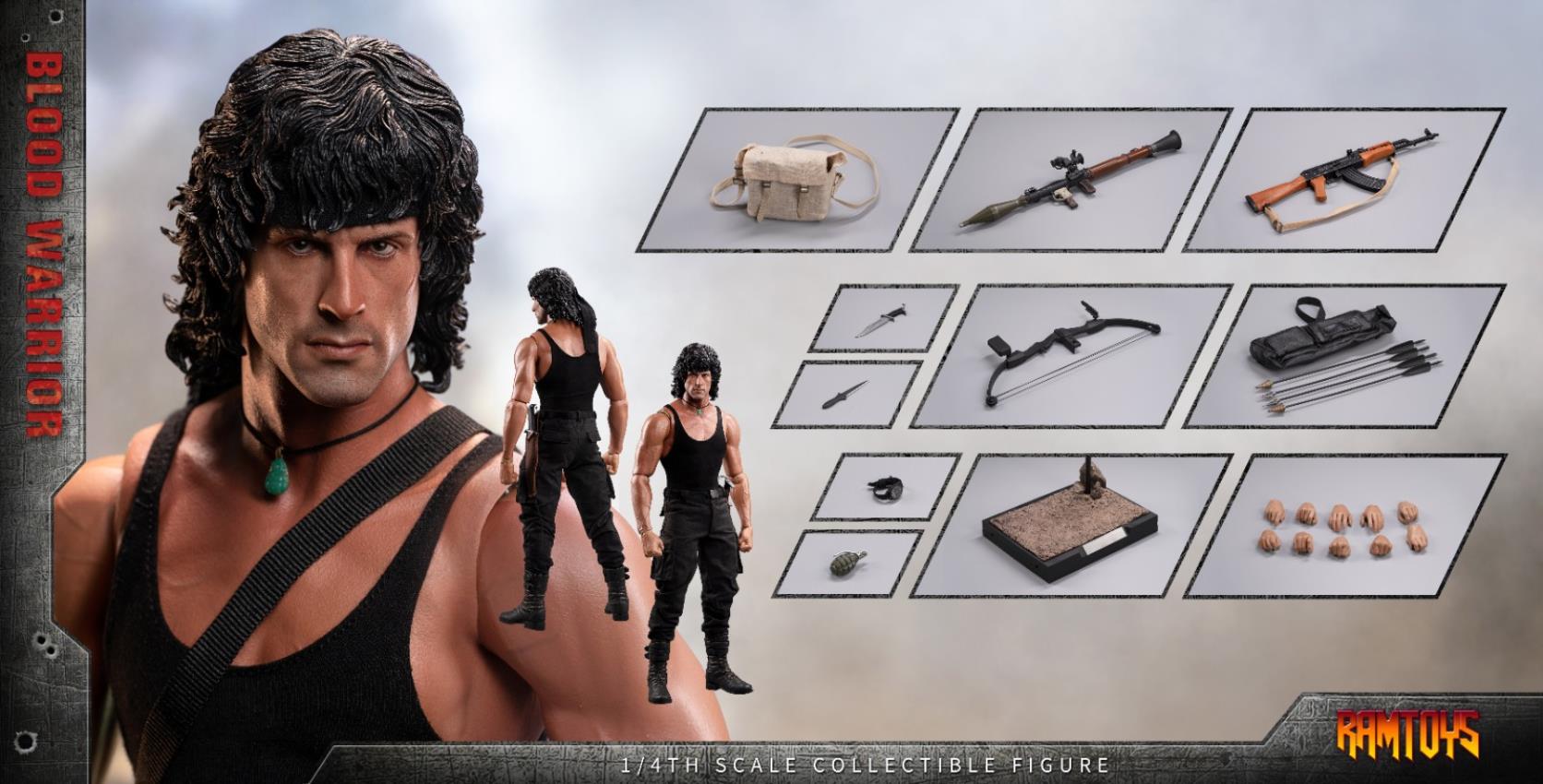 1/4 Blood Warrior Rambo