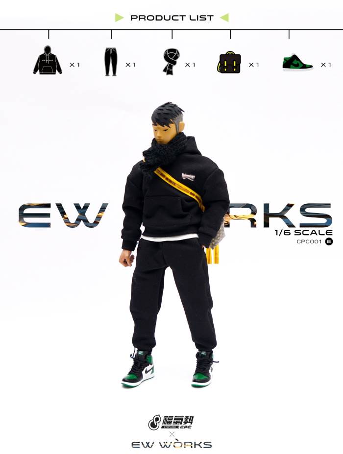 1/6 soldier fashion sports sweater suit