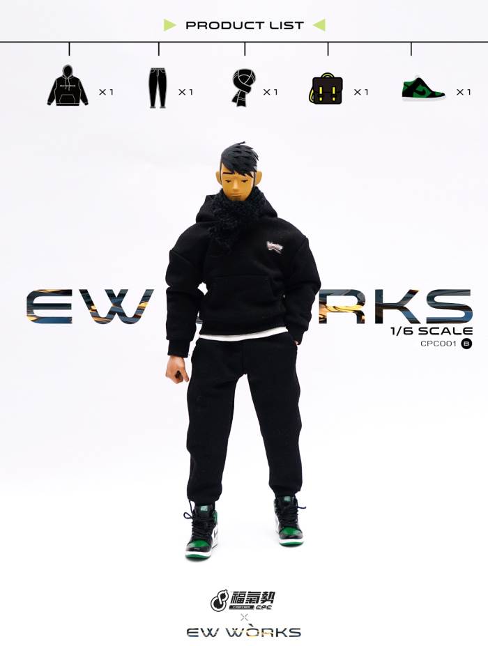 1/6 soldier fashion sports sweater suit