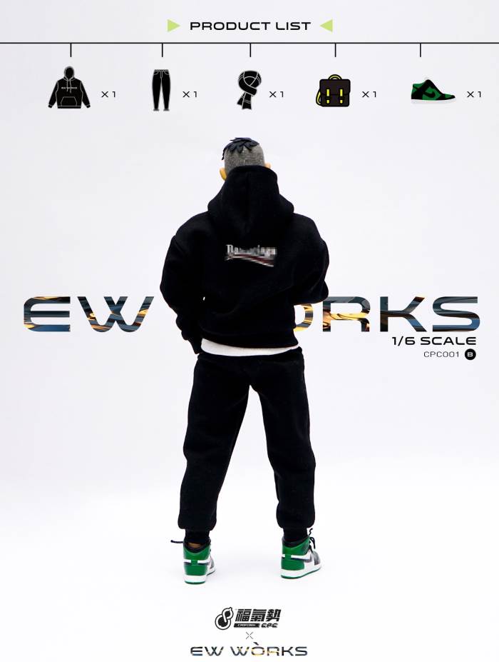 1/6 soldier fashion sports sweater suit