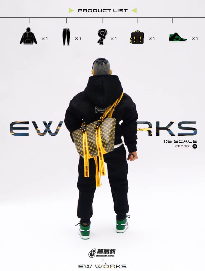 1/6 soldier fashion sports sweater suit