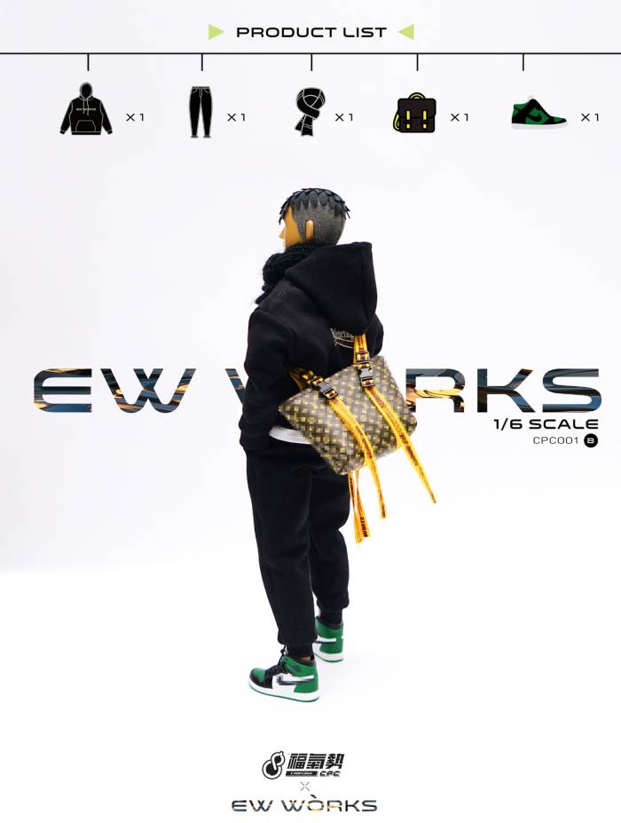 1/6 soldier fashion sports sweater suit