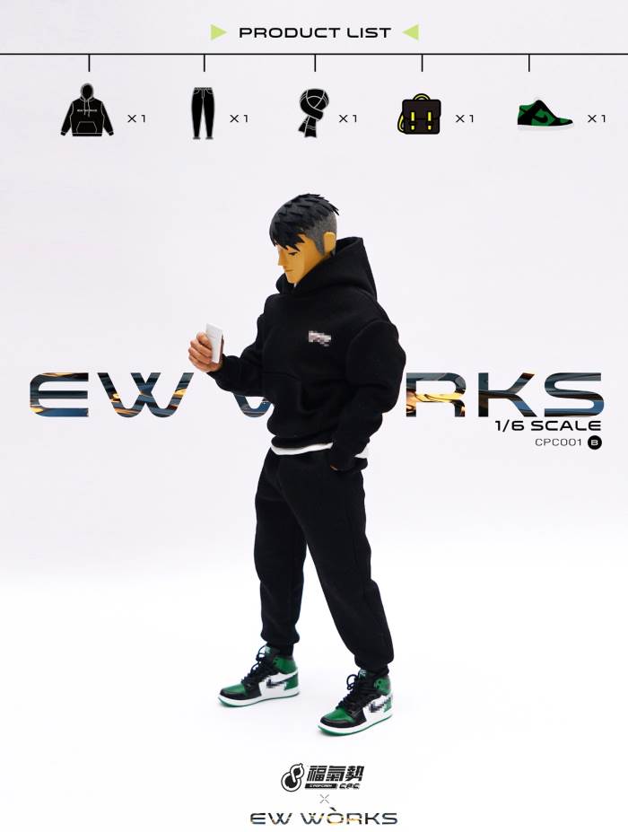 1/6 soldier fashion sports sweater suit
