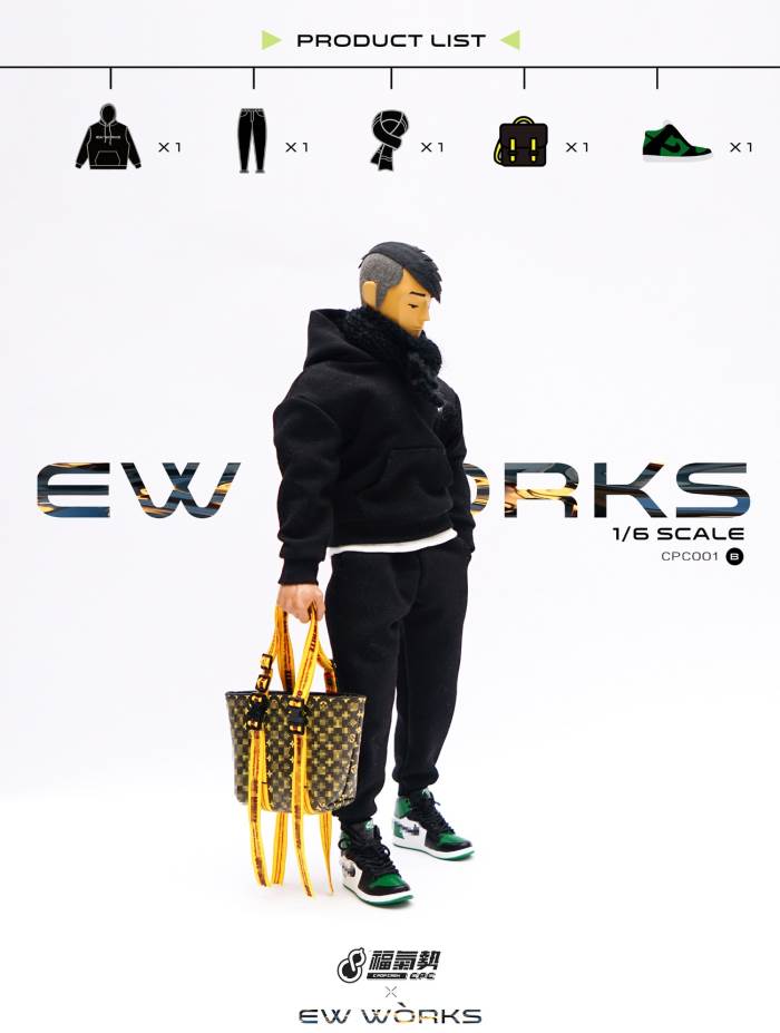 1/6 soldier fashion sports sweater suit
