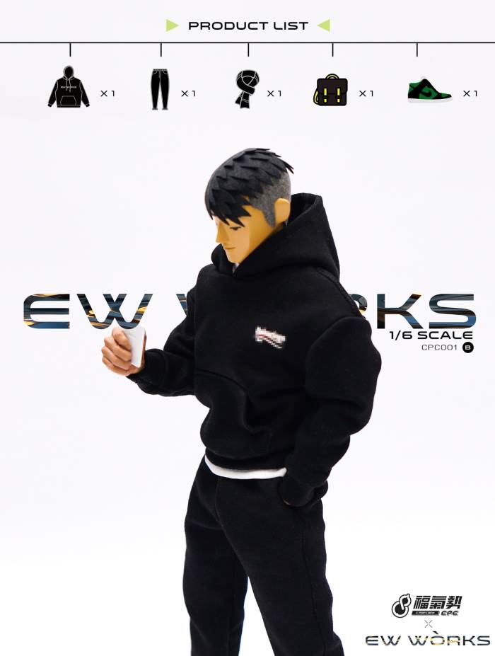 1/6 soldier fashion sports sweater suit