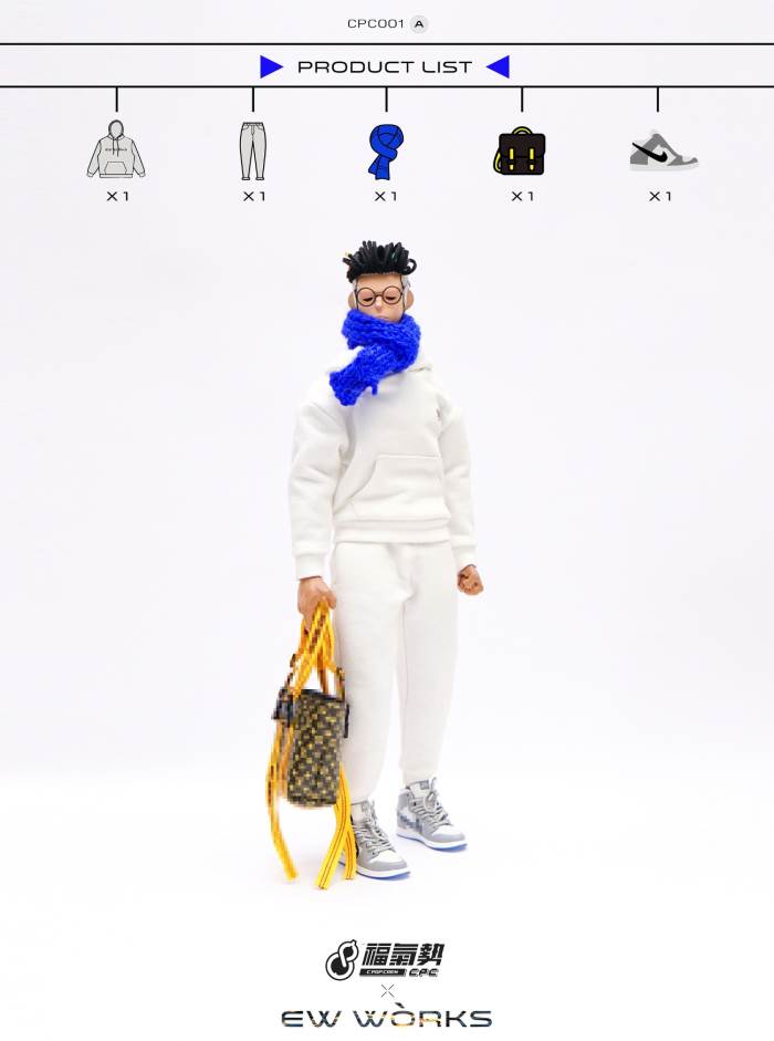 1/6 soldier fashion sports sweater suit