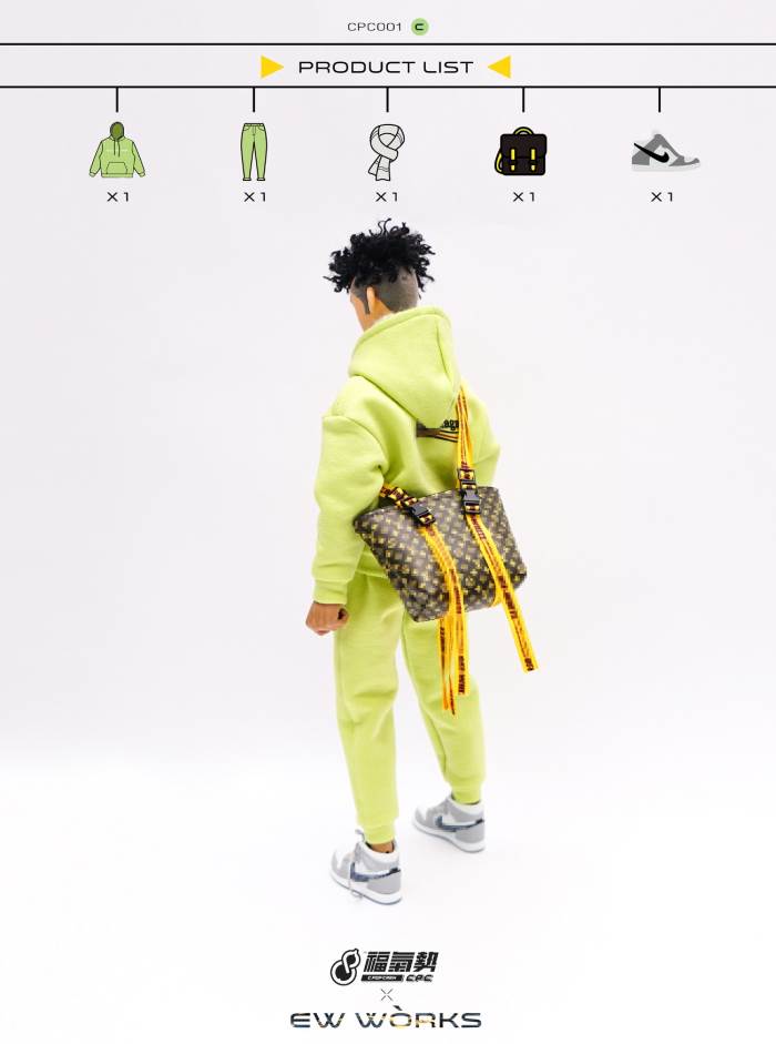 1/6 soldier fashion sports sweater suit