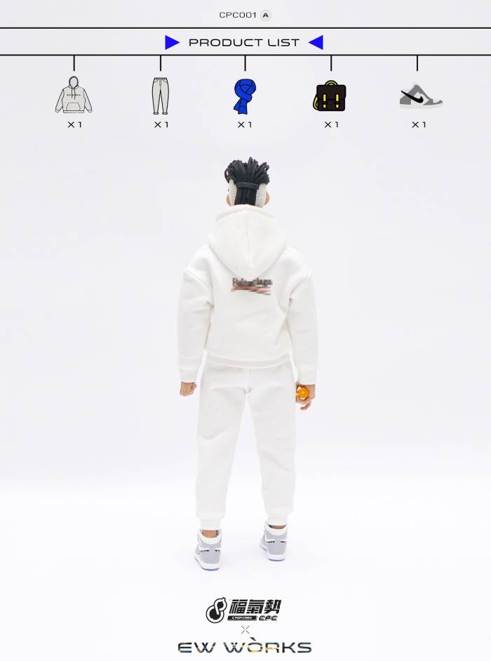 1/6 soldier fashion sports sweater suit