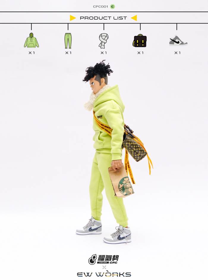 1/6 soldier fashion sports sweater suit