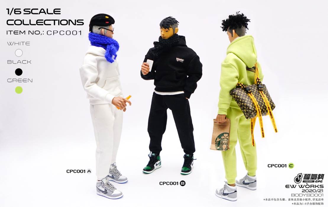 1/6 soldier fashion sports sweater suit