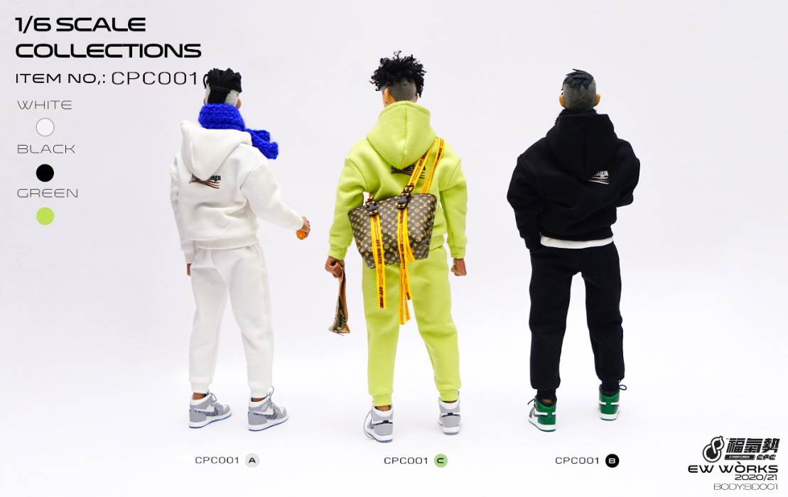1/6 soldier fashion sports sweater suit