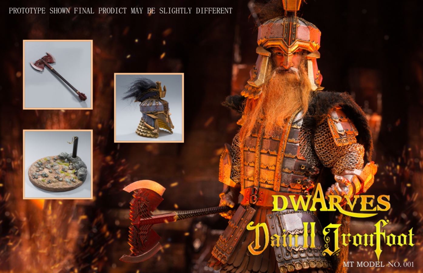 1/6 dwarf Dane II iron footed moving figure