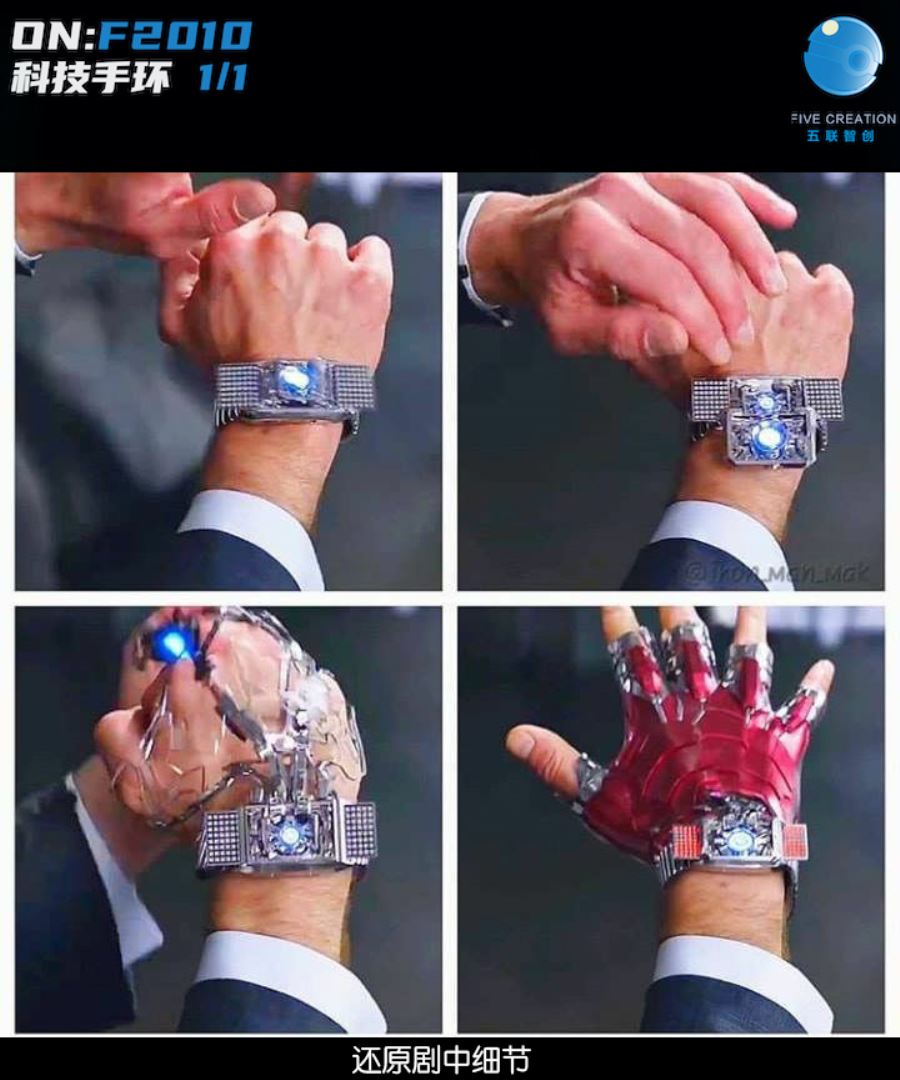1/1 technology bracelet F2010 Iron Man movie props metal