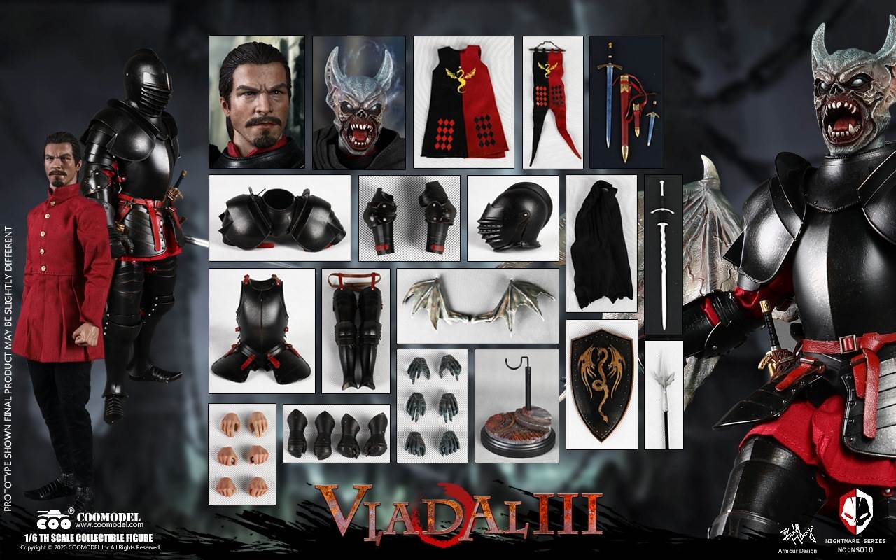 COOMODEL NO.NS010 1/6 NIGHTMARE SERIES (DIECAST ALLOY) - VLAD AL III
