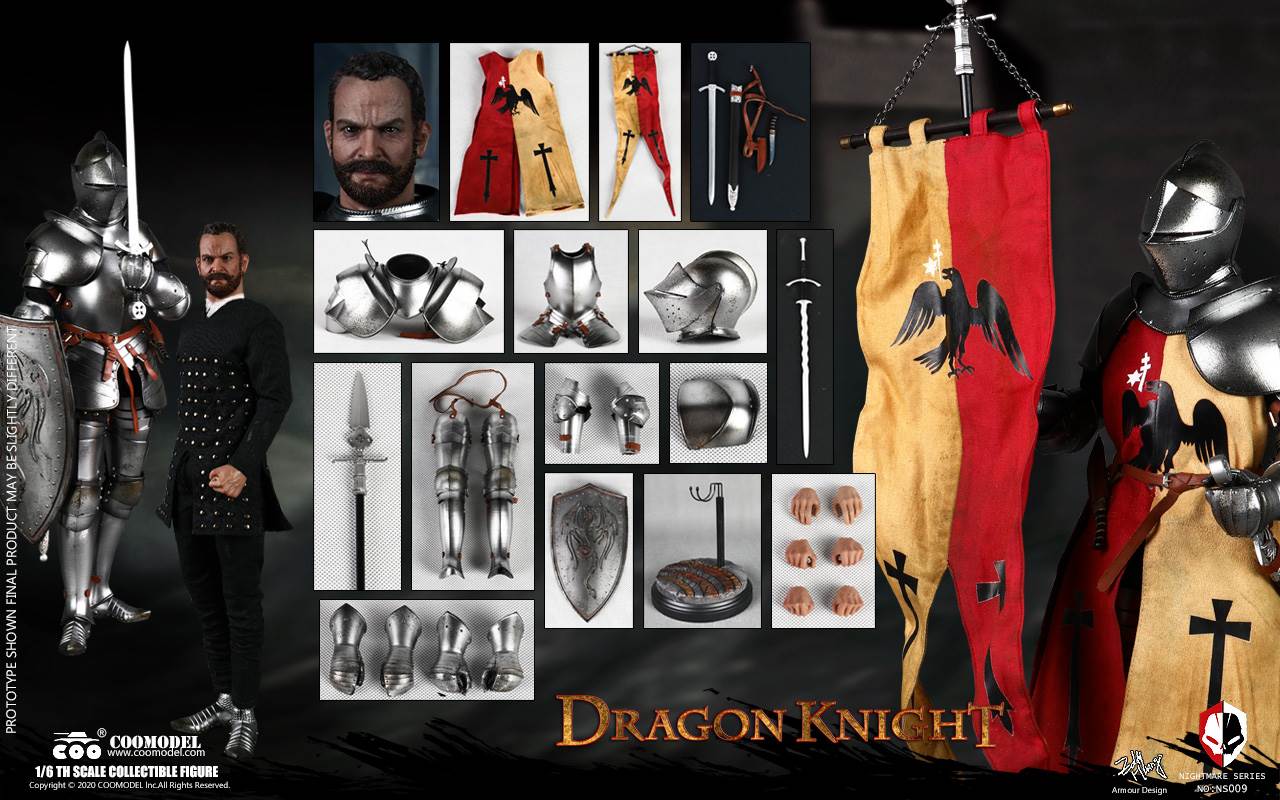 NO.NS009 1/6 NIGHTMARE SERIES (DIECAST ALLOY) - DRAGON KNIGHT