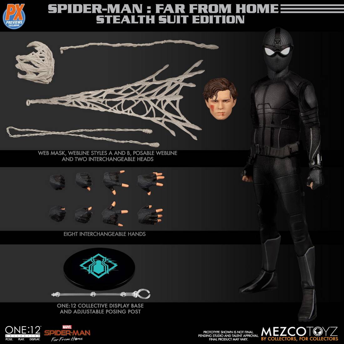 1/12 Spider-Man: Far From Home - Spider-Man Camouflage-Night Monkey PX Edition