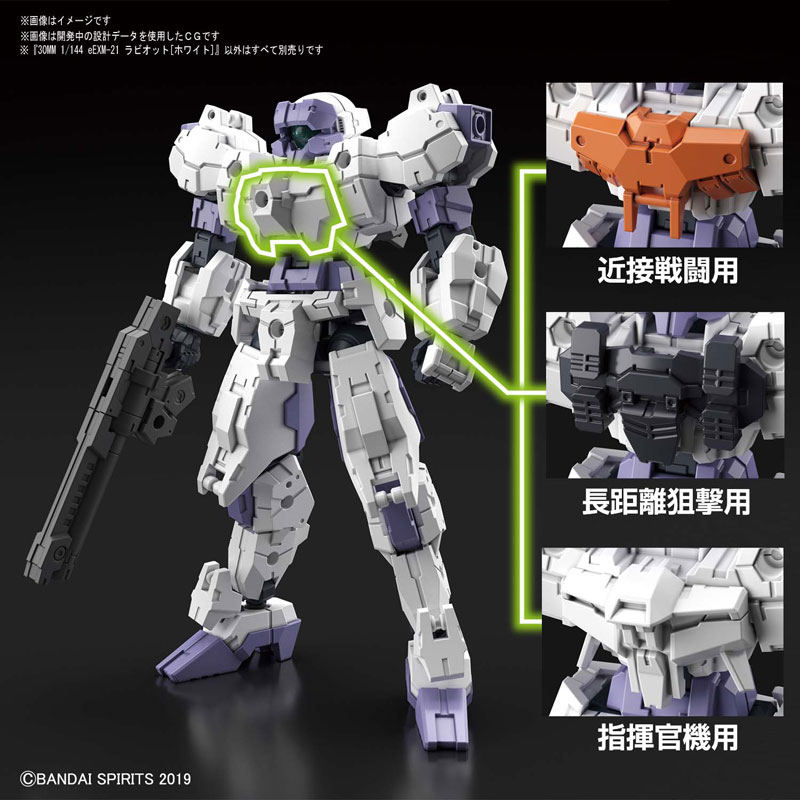 30MM 1/144 eEXM-21 Rabiot [White]