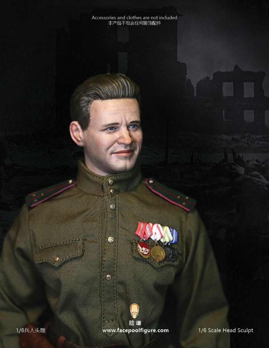 1/6 Discover History Series Head Sculpture,Vasily Zaytsev FP-H-006