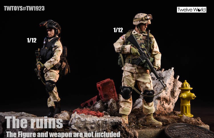 1/6 TW1923 fire hydrant ruin scene platform