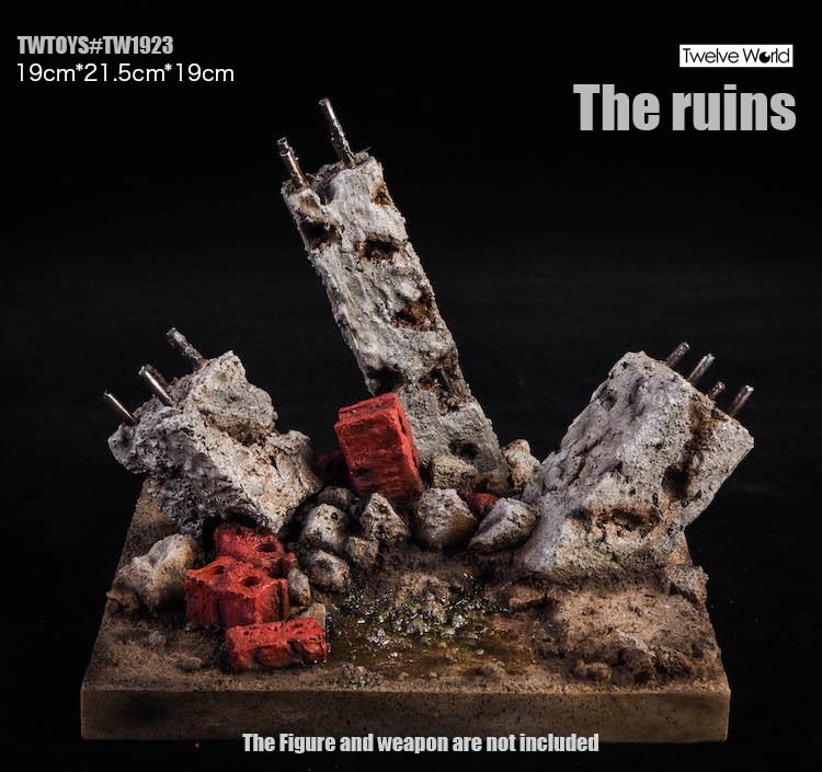 1/6 TW1923 fire hydrant ruin scene platform