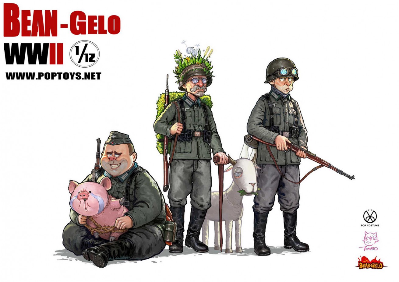 1/12 Bean-Gelo Cartoon World War II