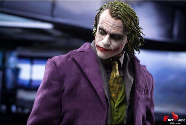 A030 1/4 Batman Dark Knight Purple Coat Clown