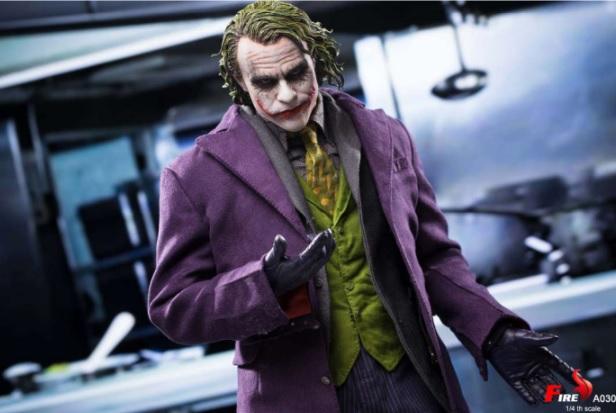 A030 1/4 Batman Dark Knight Purple Coat Clown