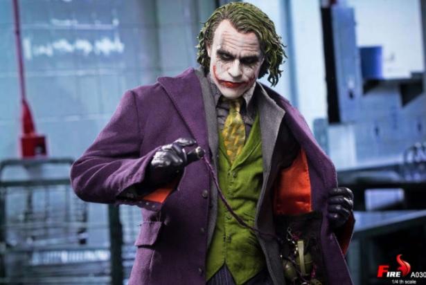 A030 1/4 Batman Dark Knight Purple Coat Clown